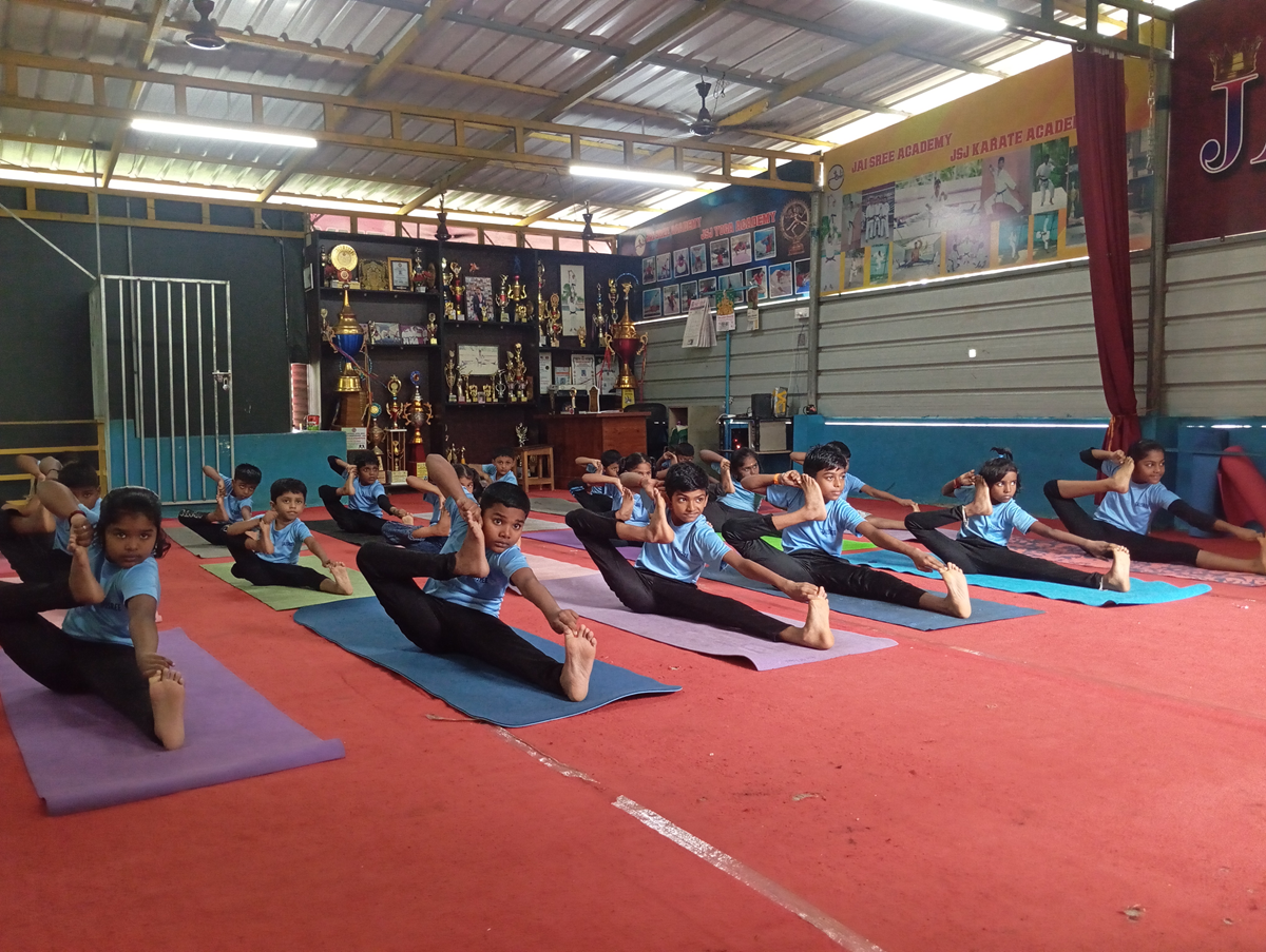 Flexibility Training at JSJ Karate Academy Nagercoil